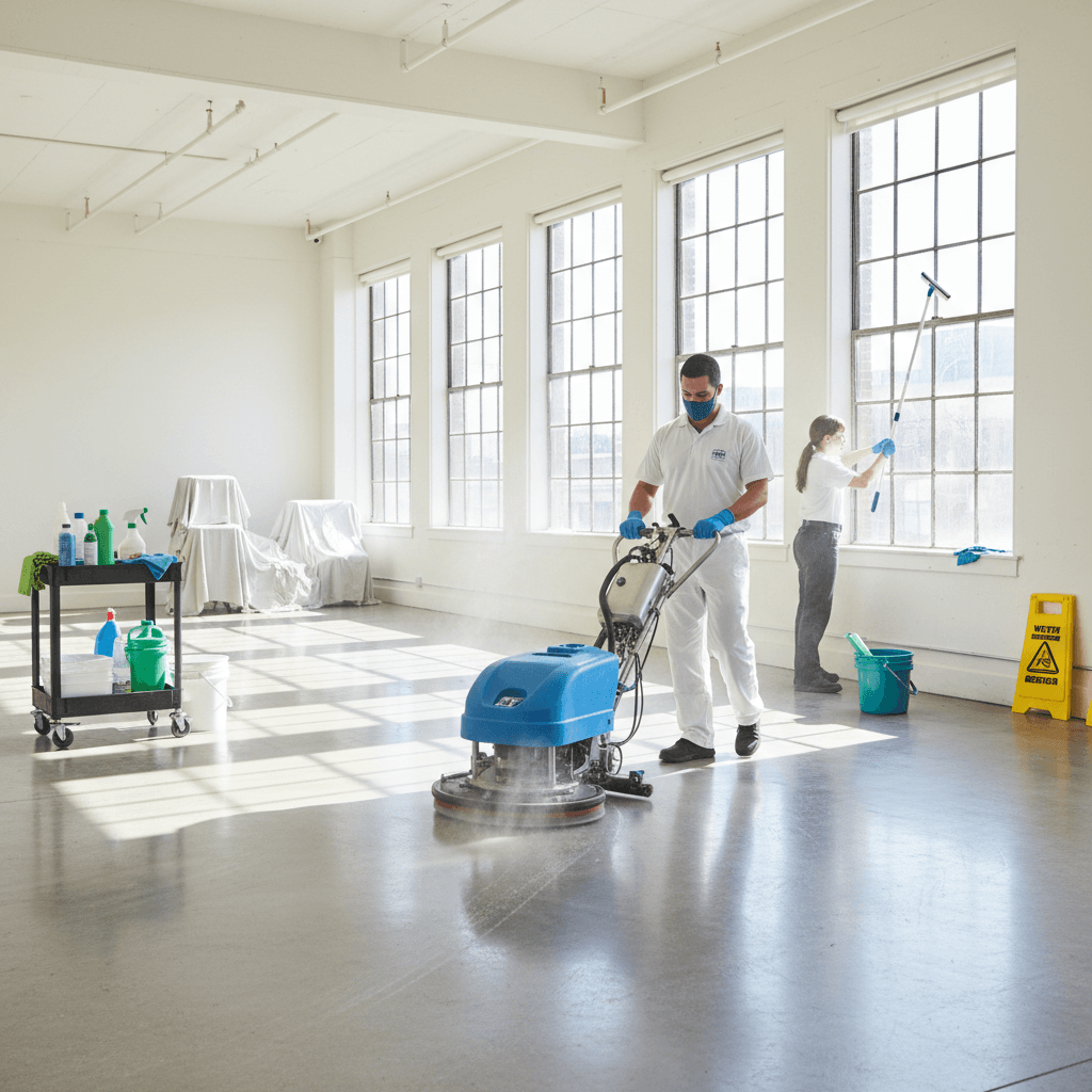 Active cleaning in progress